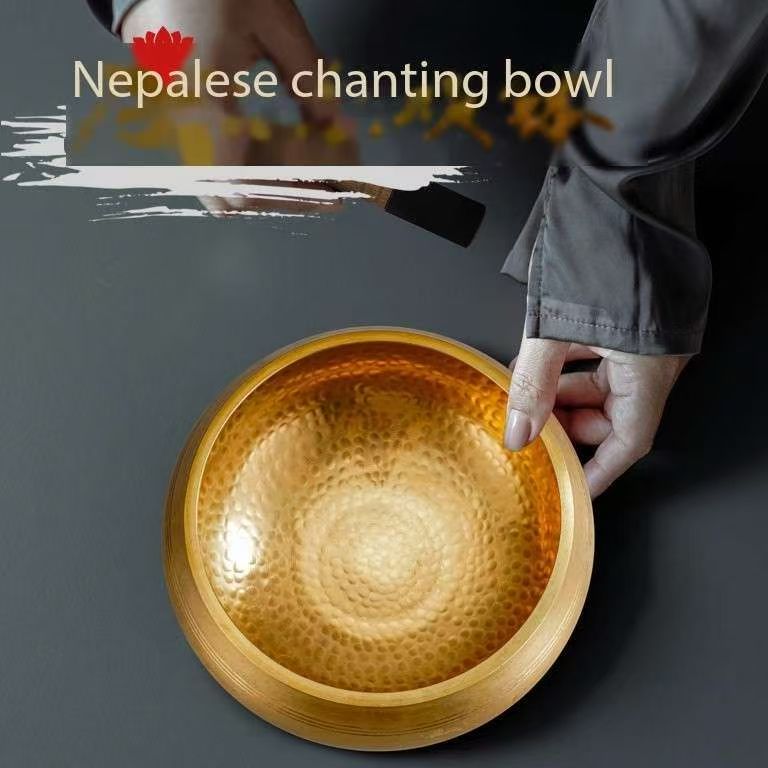 Nepalese Hand-Hammered Singing Bowl - Authentic Himalayan Sound Healing Tool for Chakra Balancing & Spiritual Practice