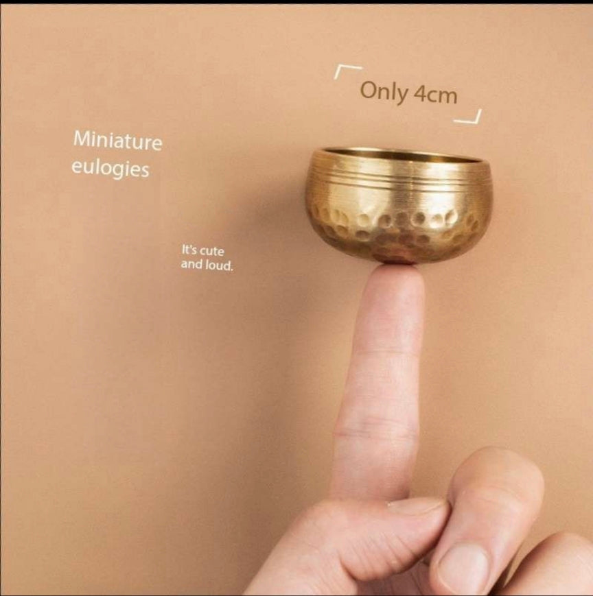 Nepalese Mini Singing Bowl Set - Handcrafted Himalayan Therapy Bowl for Meditation & Mindfulness