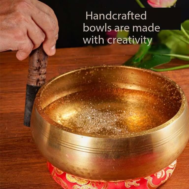 Nepalese Hand-Hammered Singing Bowl - Authentic Himalayan Sound Healing Tool for Chakra Balancing & Spiritual Practice